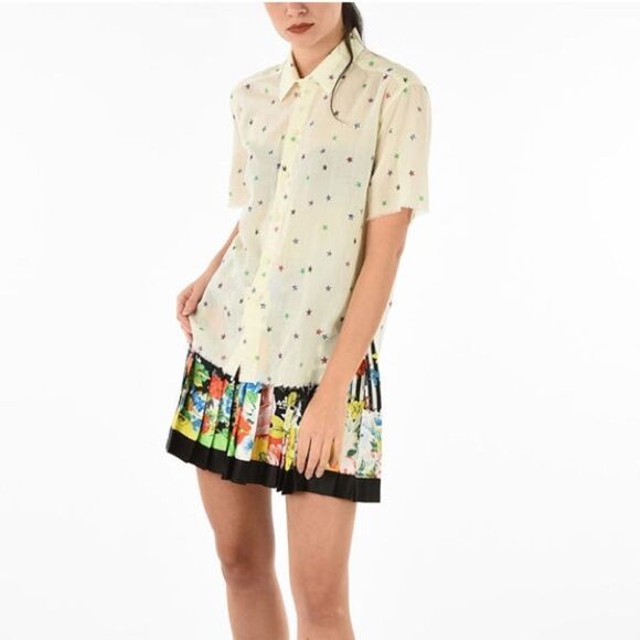 ✨Frayed collar dot button down top✨ - Picture 1 of 9